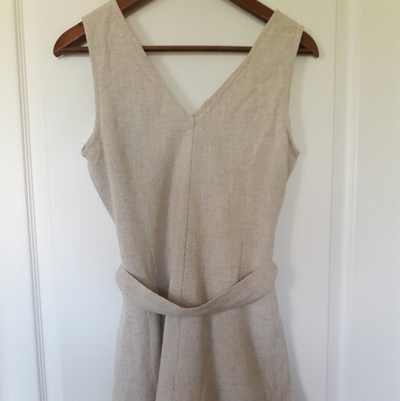 NWOT Cream Linen Button Up Romper Size S/M - Picture 5 of 8